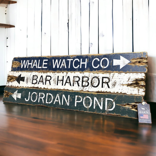 Bar Harbor Jordan Pond sign