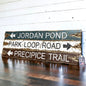 Acadia National park hiking signs 