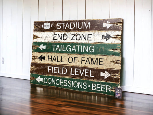 Tailgating Football Wood Sign Set
