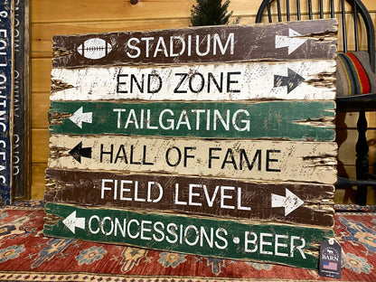 Tailgating Football Wood Sign Set