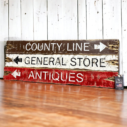 Country general store sign set