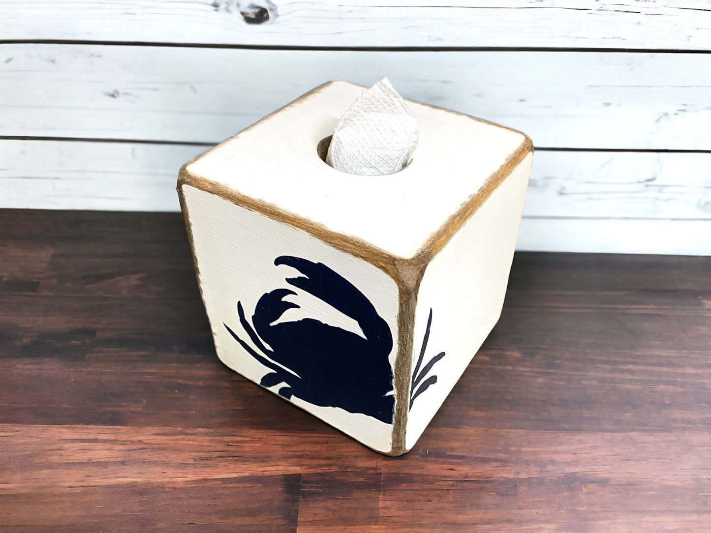 Crab Tissue Box Cover