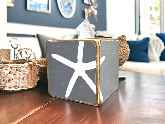 Nantucket beach house tissue box