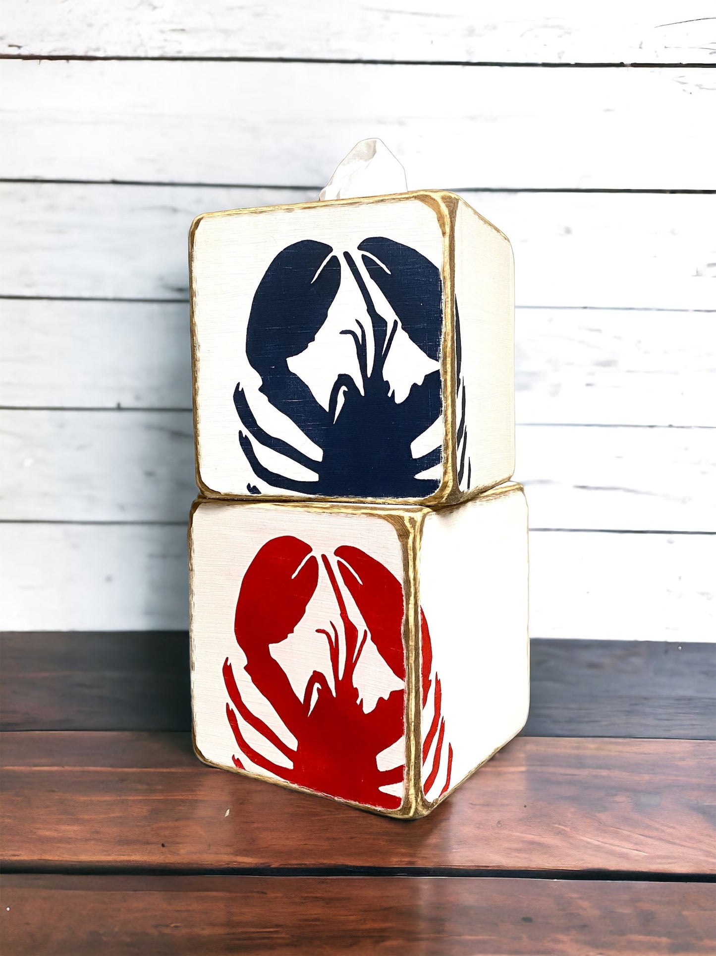 Lobster Tissue Box Cover