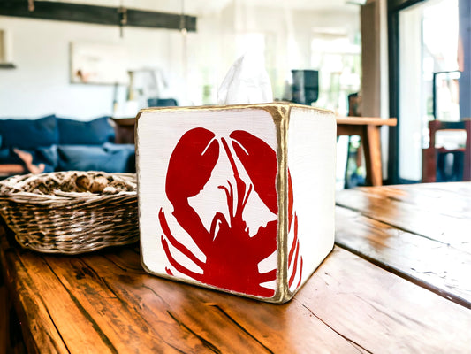 Maine lobster tissue box