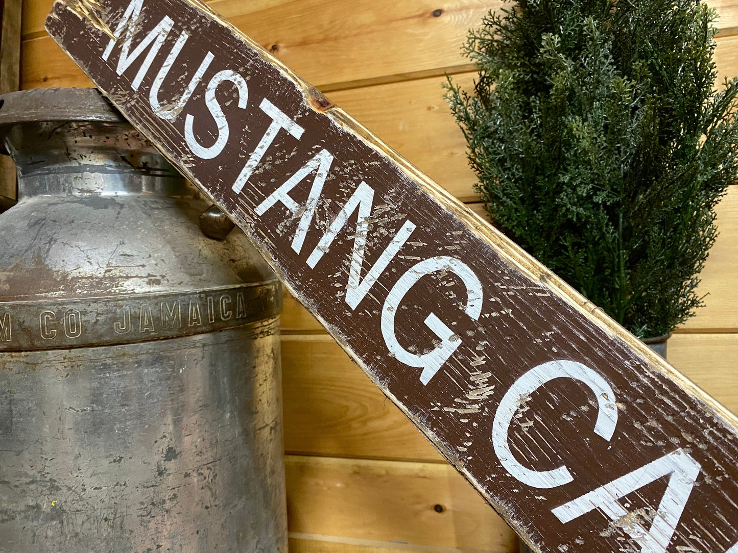 Mustang Canyon Western Horse Sign