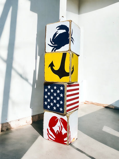 Nautical home tissue box covers