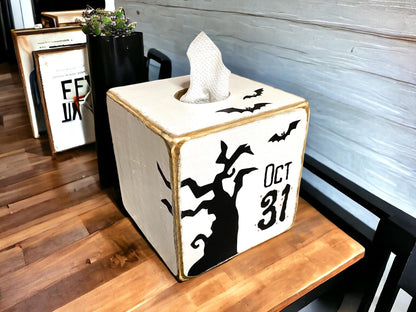 October 31 Halloween Tissue Box Cover