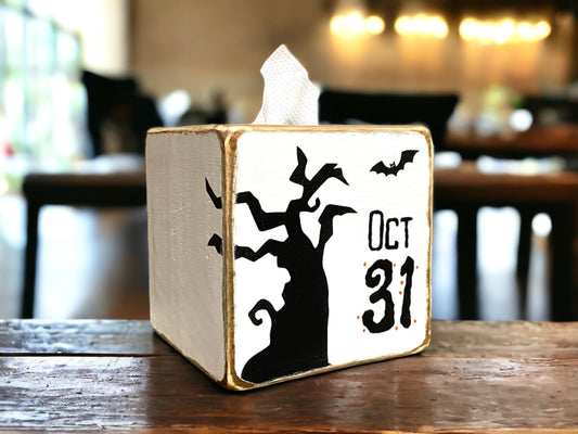 October 31 Halloween Tissue Box Cover