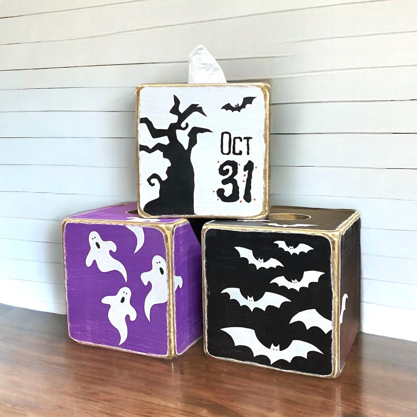October 31 Halloween Tissue Box Cover