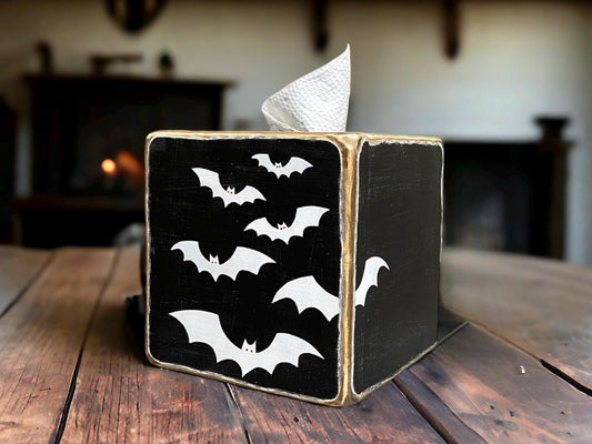 Halloween Bats Tissue Box Cover