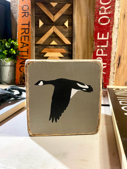 Canadian Goose Wood Tissue Box Cover, National Park Decor