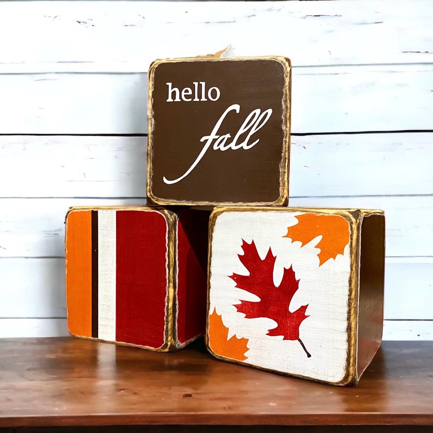 Rustic Fall Tissue Box Cover,  Thanksgiving Bathroom Decor